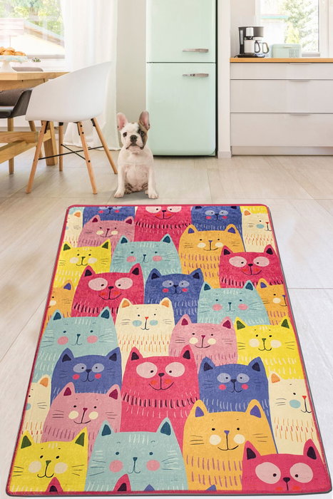Conceptum Cats Multi Djt Multicolor 120 x 180 cm Conceptum Cats Multi Djt Multicolor 120 x 180 cm